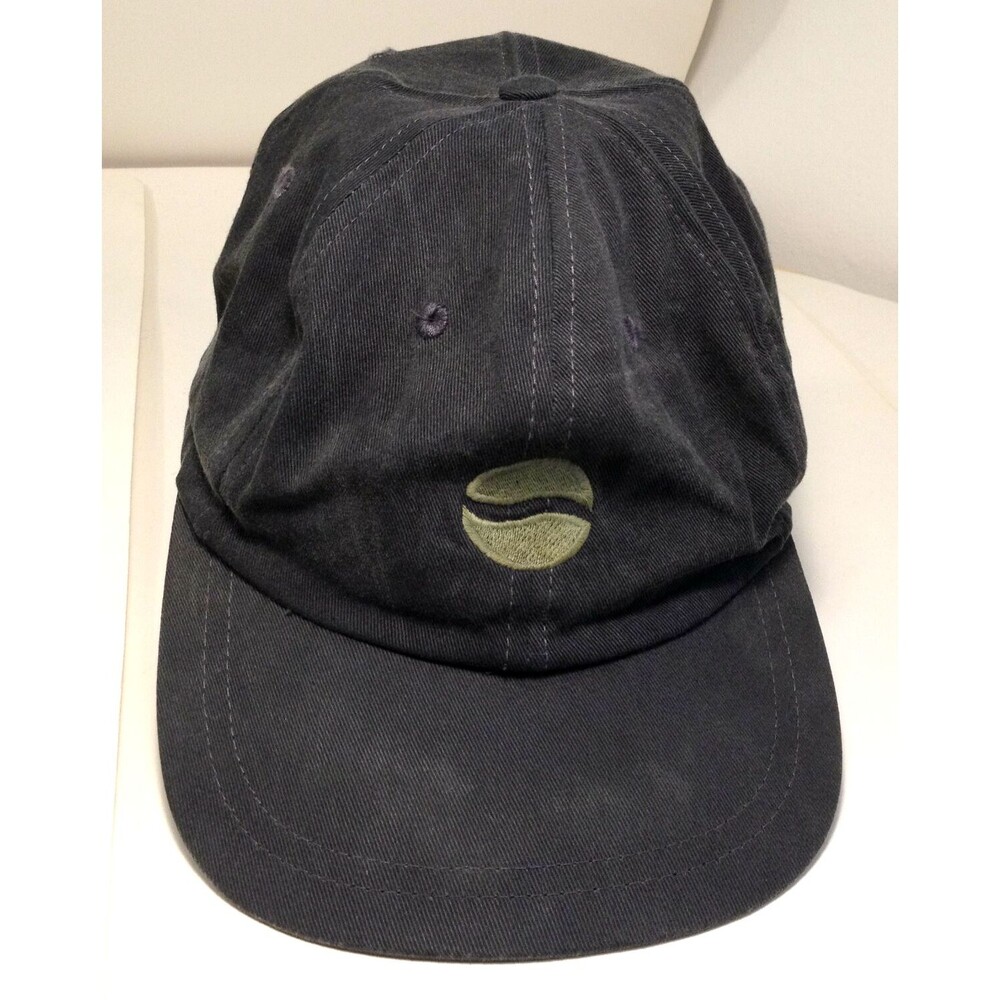 Vintage Pepsi Grey Cap Embroidered Logo Pepsi Baseball Cap Adjustable Back Strap